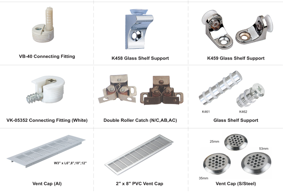 Shelf Support / Vent Cap Series