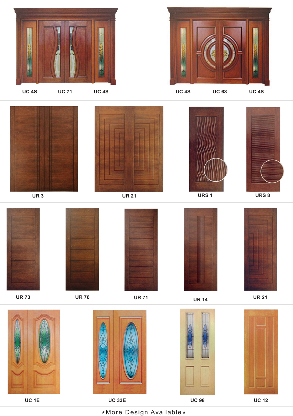 Solid Wooden Door / Solid Kitchen Wooden Door Series