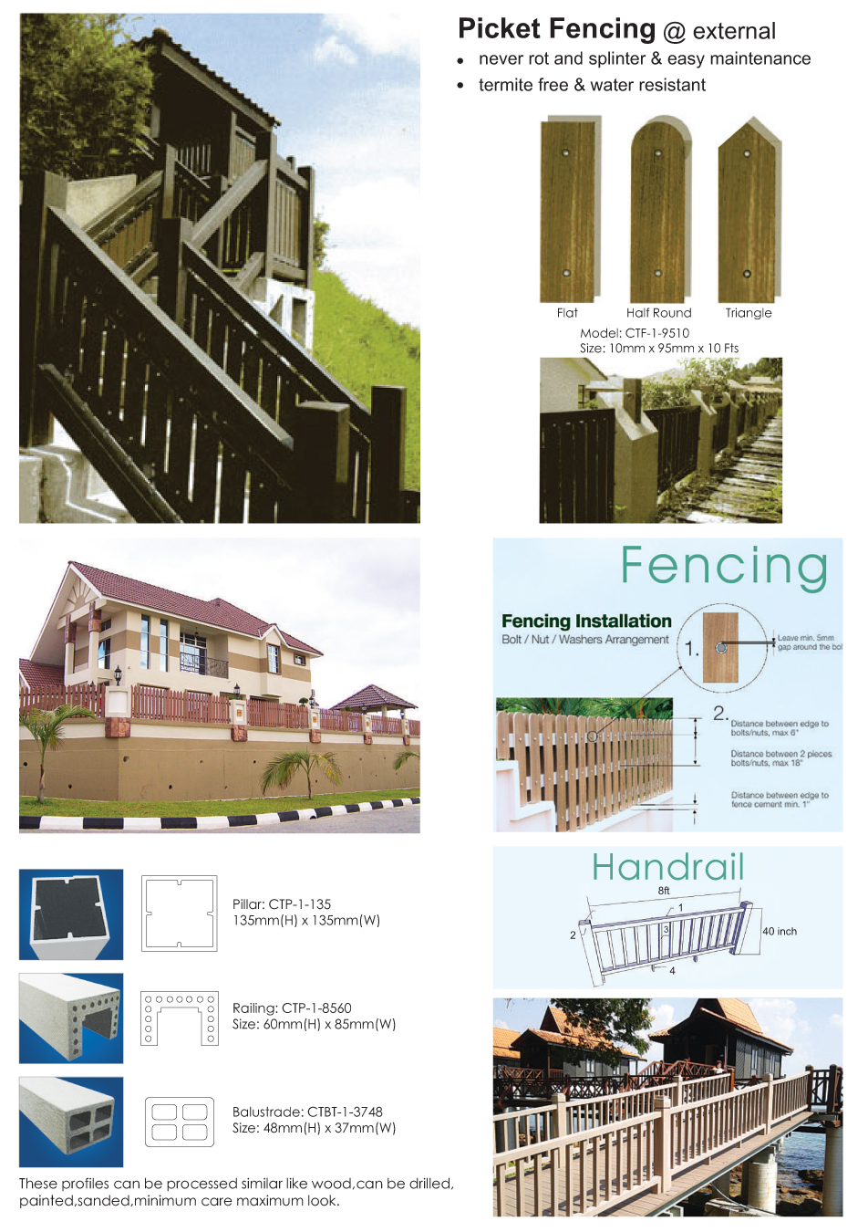 Foam Lining / Ceiling / Decking / Picket Fencing Series