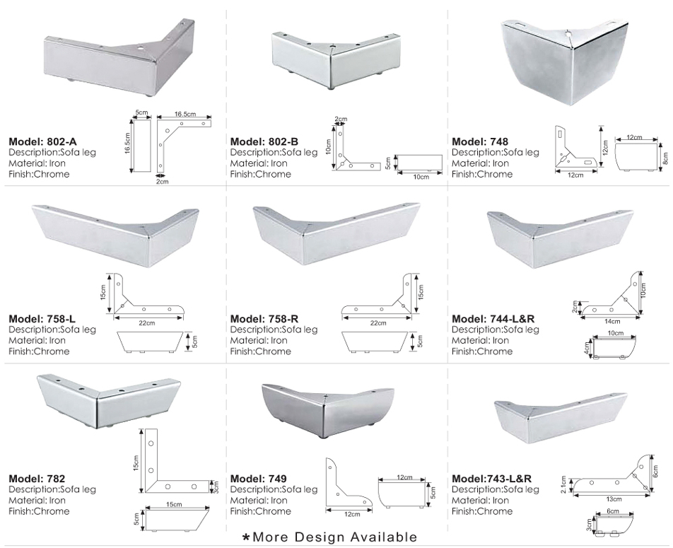 Sofa Leg / Decorative Nails / Accessories Series