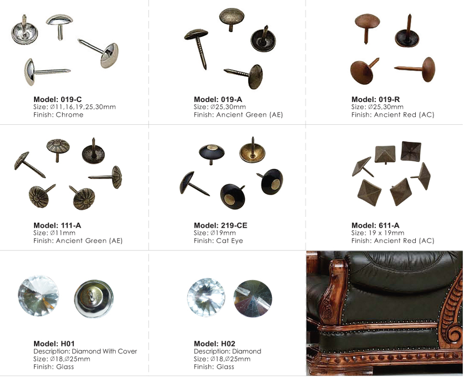 Sofa Leg / Decorative Nails / Accessories Series